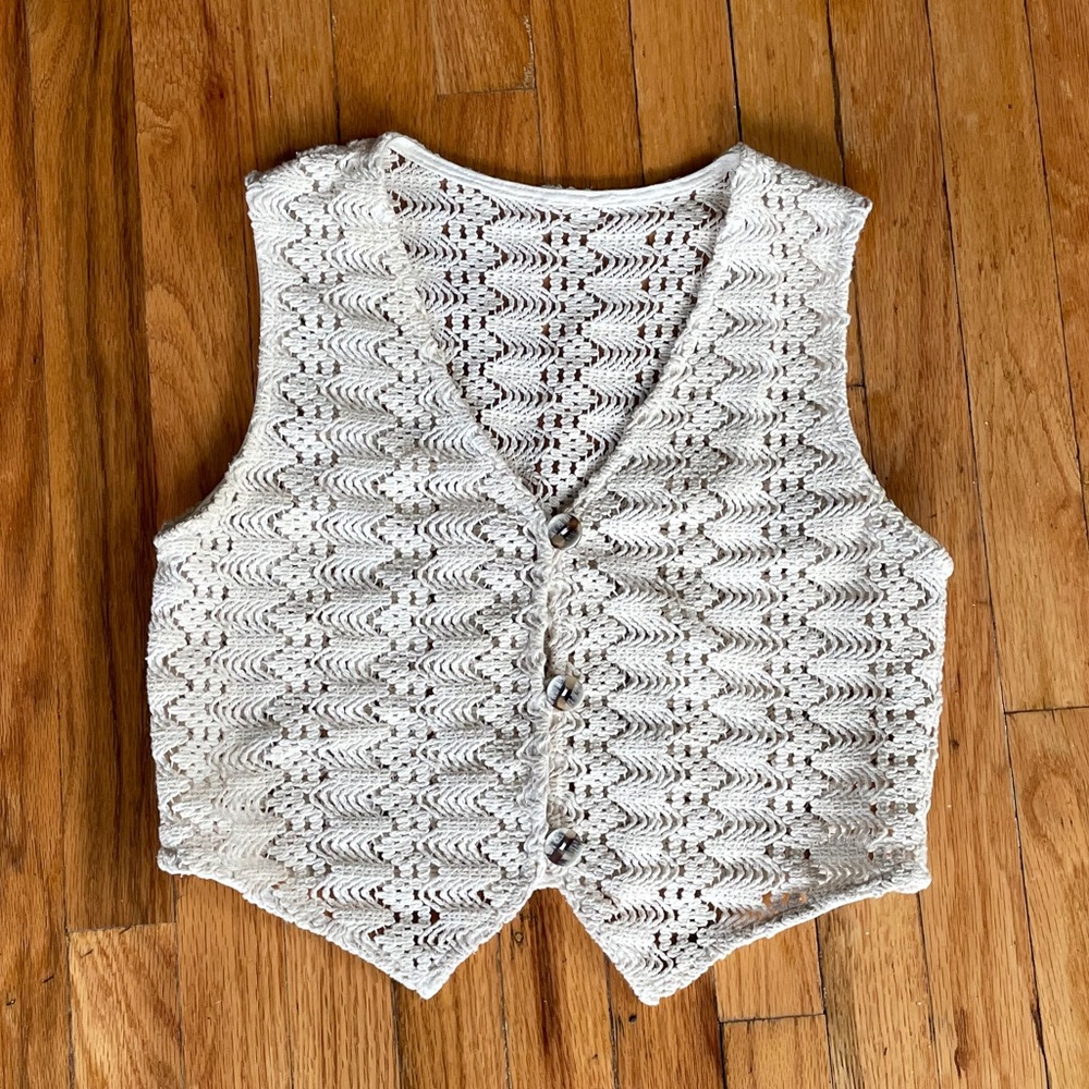 Vintage Macrame vest